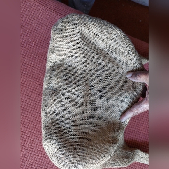 Vintage "Original by Fifie" Burlap Sack Hobo Tote Bag - Picture 3 of 12